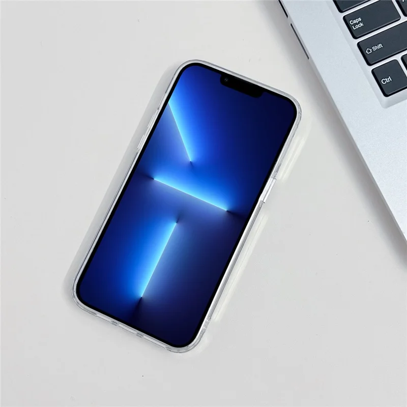 For iPhone 13 Pro Phone Case TPU+PC+Acrylic Phone Cover Compatible with MagSafe