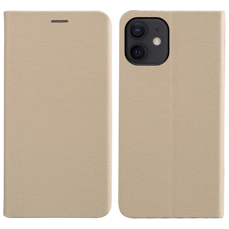 For iPhone 12 / 12 Pro Case Ultra-Thin RCS Eco-Friendly Phone Cover with Card Slots - Beige