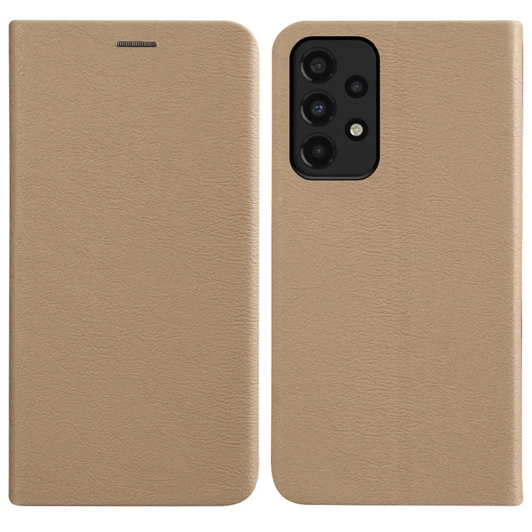 Pour Samsung Galaxy A33 5G Case Écologique RCS RCS Téléphone Couverture Magnétique Clôture - Jaune Clair