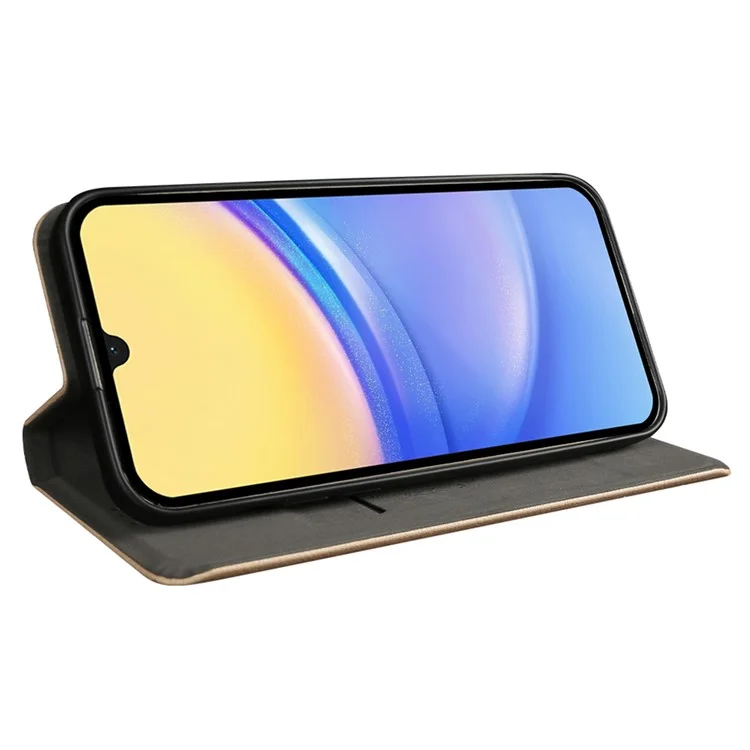 Pour Samsung Galaxy A33 5G Case Écologique RCS RCS Téléphone Couverture Magnétique Clôture - Jaune Clair