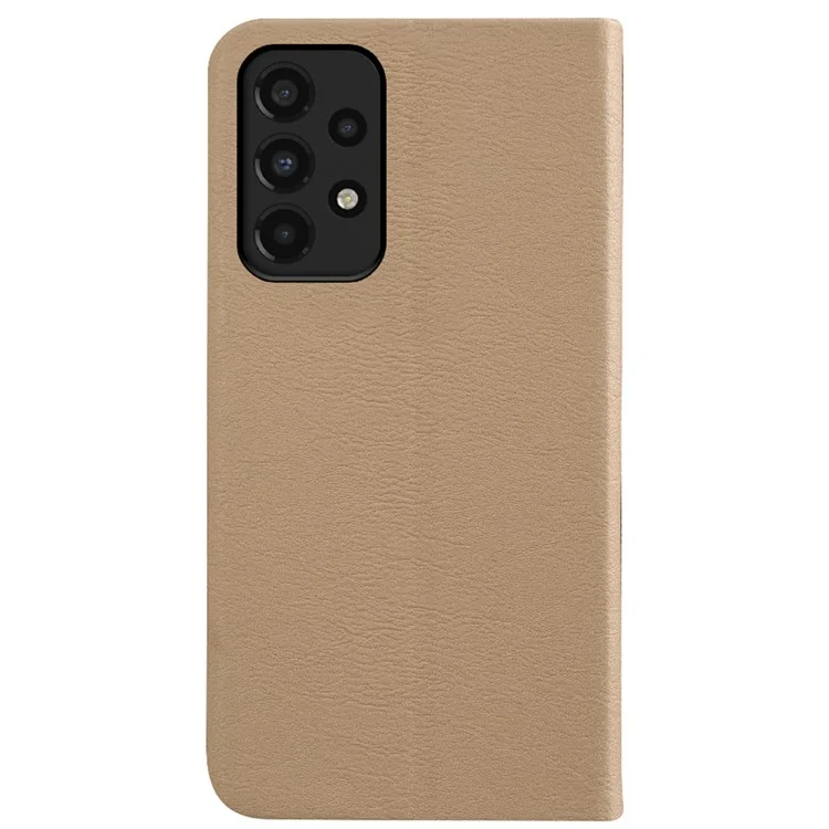 Pour Samsung Galaxy A33 5G Case Écologique RCS RCS Téléphone Couverture Magnétique Clôture - Jaune Clair