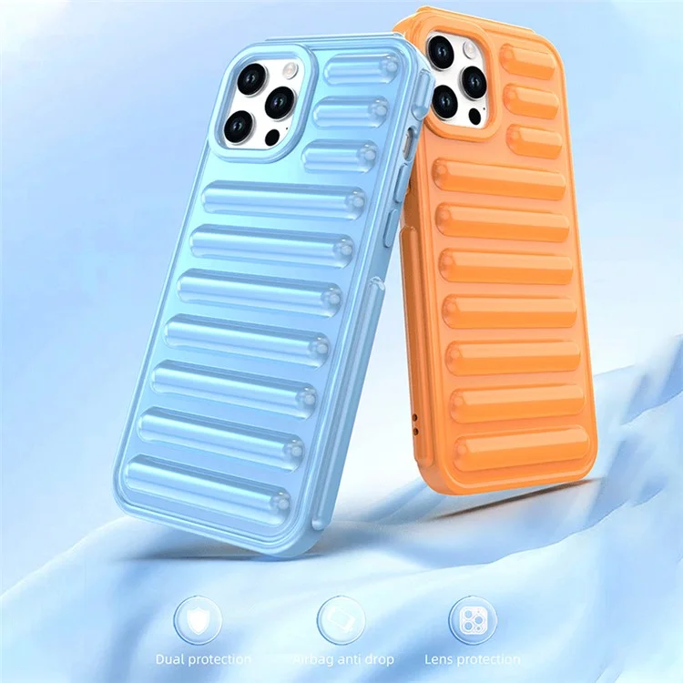 Capsule Series für iPhone 12 Pro Case Gerippter Schutzhülle aus weichem TPU - Schwarz