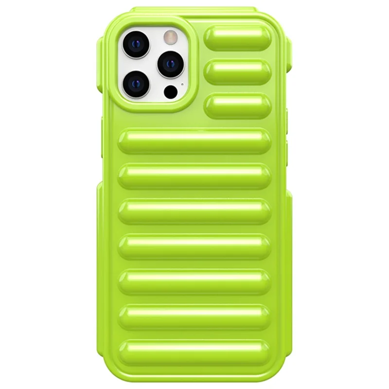 Capsule Series for iPhone 12 Pro Case Ribbed Protective Soft TPU Phone Cover - Green