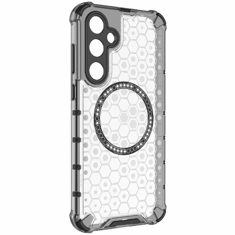 Для Samsung Galaxy A35 5G Магнитный чехол Honeycomb Heat Dissipation TPU+PC Phone Cover - Прозрачный