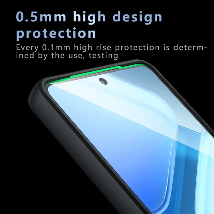 Для vivo iQOO Z9 Turbo 5G Чехол Прозрачный Защитный Задняя Крышка из ПК+ТПУ