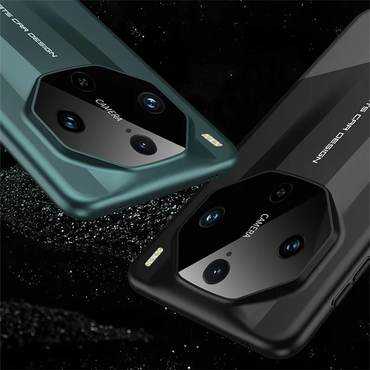 GKK Supercar Shield Series For vivo X100 Pro 5G Case Hard PC Color Splicing Phone Cover - Nero / Grigio