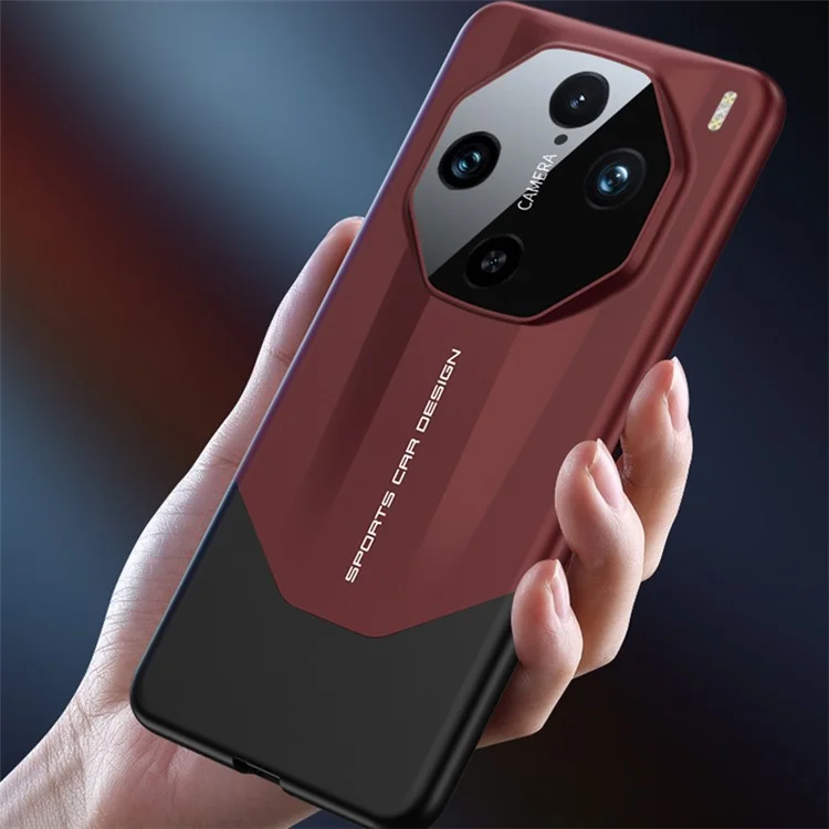 GKK Supercar Shield Series For vivo X100 Pro 5G Case Hard PC Color Splicing Phone Cover - Nero / Grigio