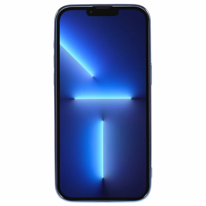 For iPhone 13 Pro Max Case Electroplating Soft TPU Phone Cover with Strap - Blue