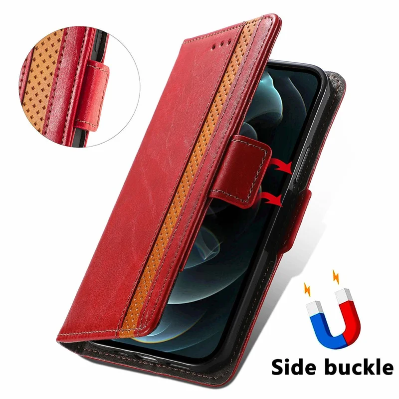 For Sony Xperia 1 VI Phone Cases CASENEO PU Leather Cover Stand with RFID Blocking Wallet - Red