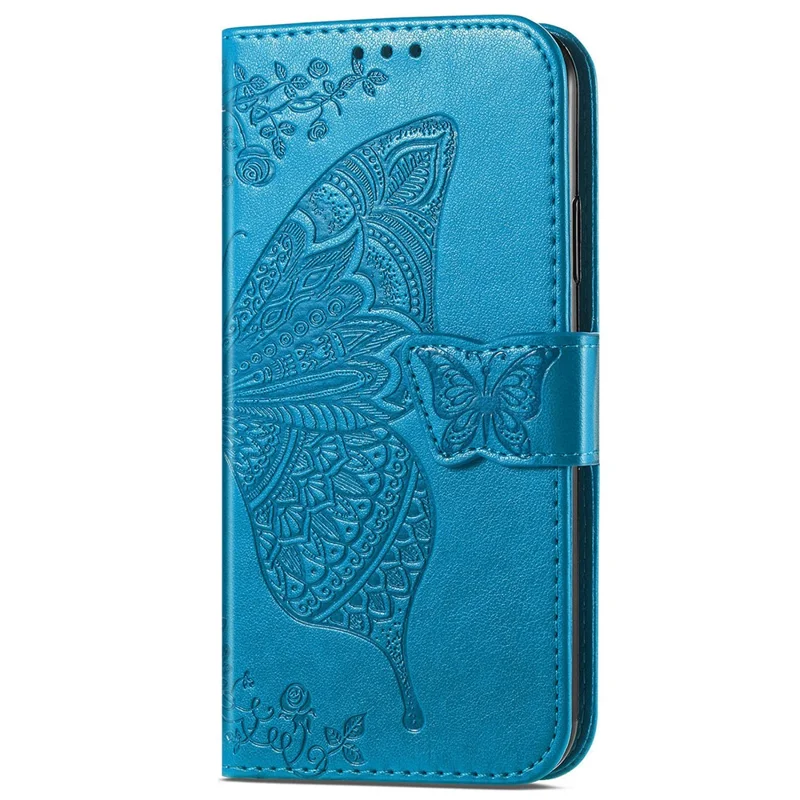 For Honor 200 Lite Case Butterfly Imprinted PU Leather Wallet Wholesale Phone Cover - Blue