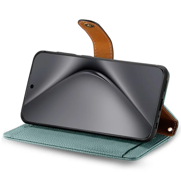 Per Huawei Pura 70 Ultra Case RFID Blocking Card Slots PU Leather Zipper Phone Cover - Verde