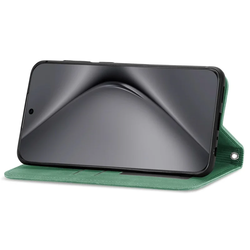 Para Huawei Pura 70 Ultra Case Retro Leather Magnetic Closure Shockproof Phone Cover - Verde