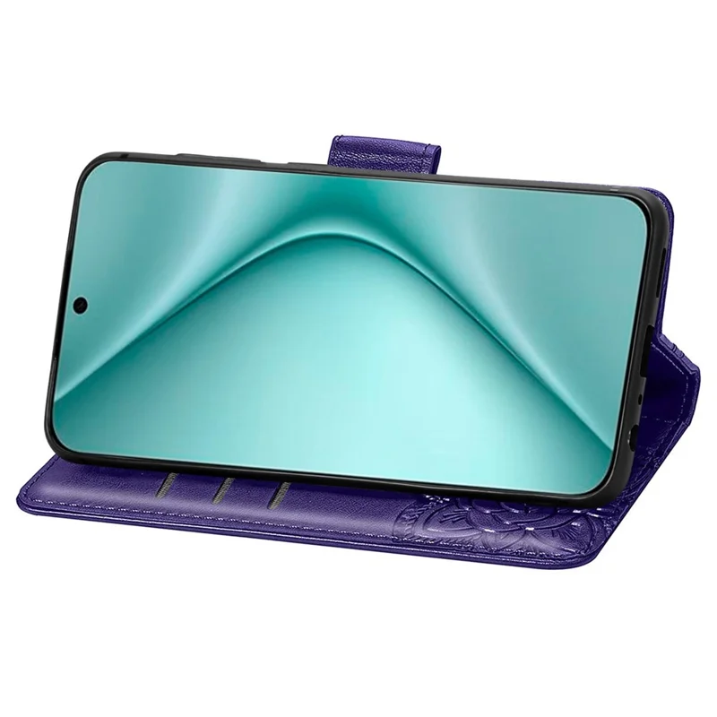 Für Huawei Pura 70 Case Kartenetui Schmetterling Muster PU Leder Handyhülle - Dunkel Lila