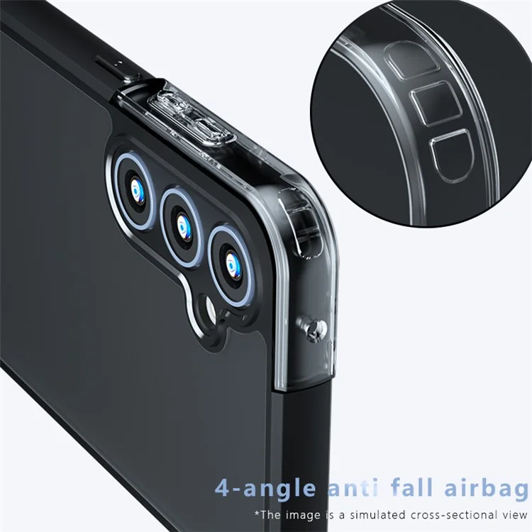 Für Samsung Galaxy A35 5G Case PC+TPU matt Handyhülle Airbag Eckschutz