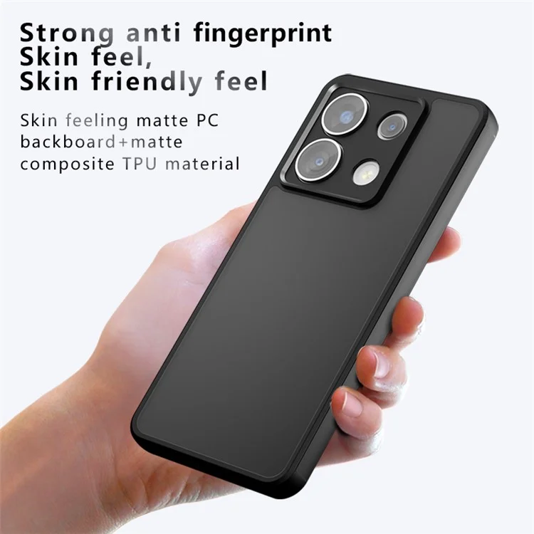For Xiaomi Redmi Note 13 Pro 5G / Poco X6 5G Case PC+TPU Airbag Protection Frosted Phone Cover