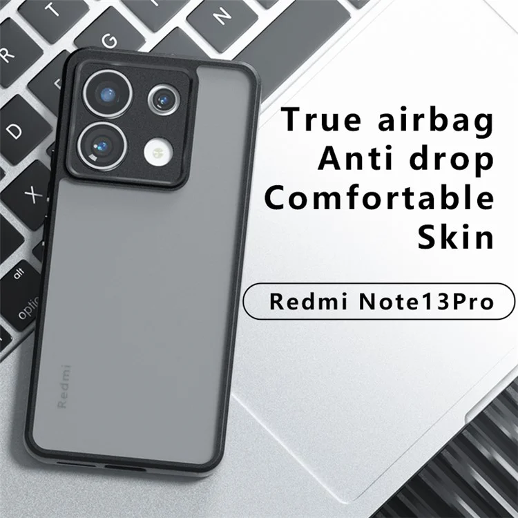 For Xiaomi Redmi Note 13 Pro 5G / Poco X6 5G Case PC+TPU Airbag Protection Frosted Phone Cover