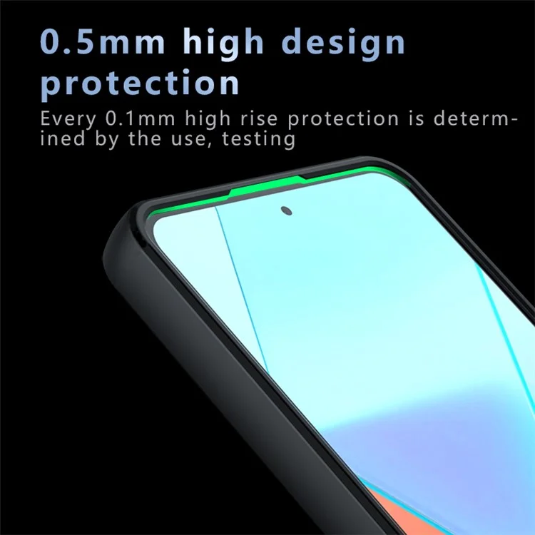For Xiaomi Redmi Note 13 Pro 5G / Poco X6 5G Case PC+TPU Airbag Protection Frosted Phone Cover