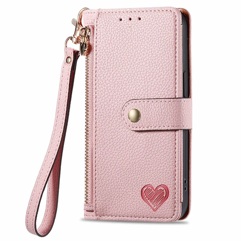 For Huawei Pura 70 Pro / Pura 70 Pro+ Case Zipper Phone Leather Cover with RFID Blocking Wallet - Pink