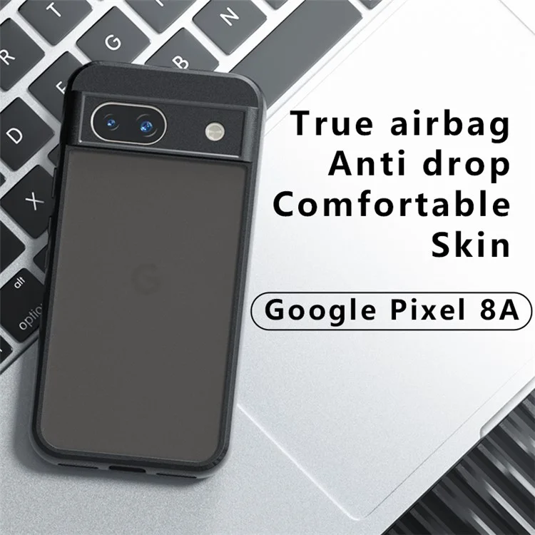 For Google Pixel 8a Case Matte Finish PC+TPU Hybrid Phone Cover