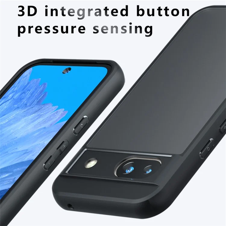 For Google Pixel 8a Case Matte Finish PC+TPU Hybrid Phone Cover