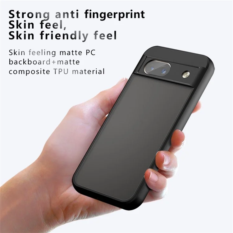 For Google Pixel 8a Case Matte Finish PC+TPU Hybrid Phone Cover