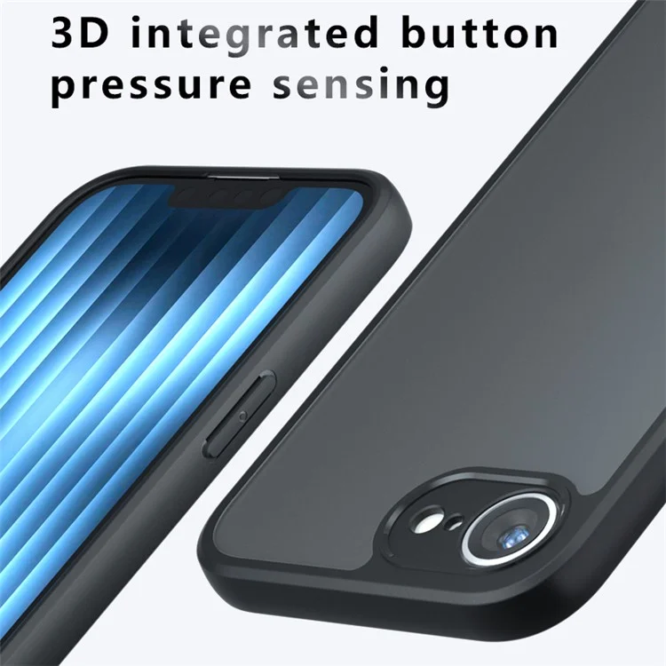 Étui pour iPhone SE (2024) en PC+TPU mat, avec protection anti-chute