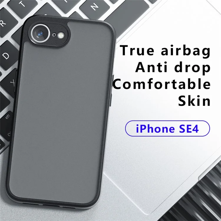 Étui pour iPhone SE (2024) en PC+TPU mat, avec protection anti-chute