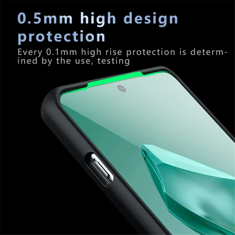 For OnePlus 12 5G Case Skin-Touch TPU + PC Matte Phone Back Cover, Transparent Black