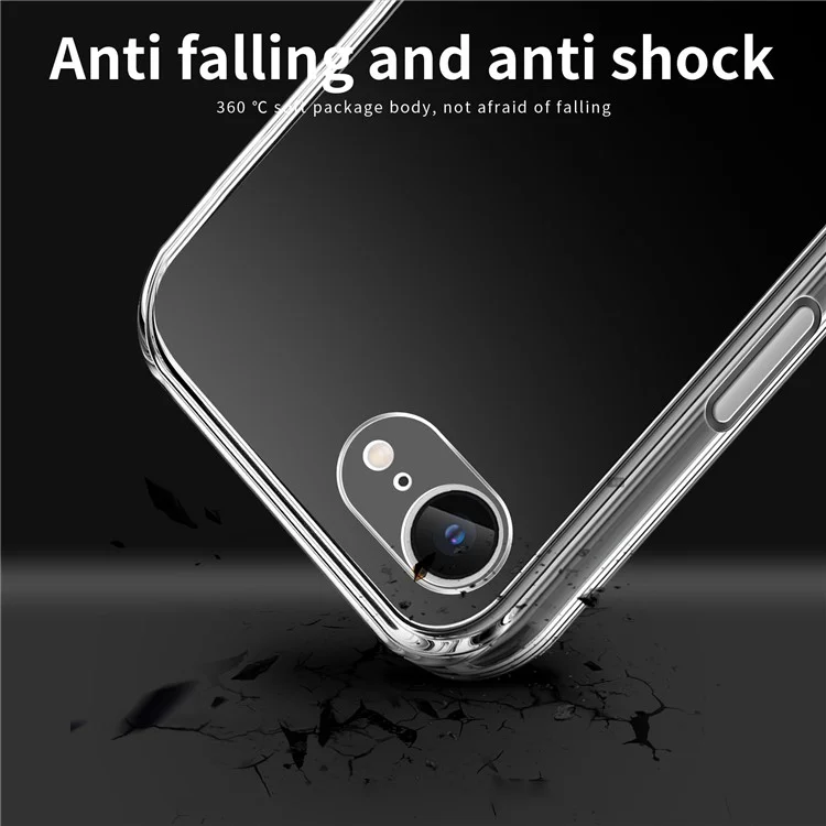 Étui MOFI pour iPhone SE (2024) Transparent Antichoc TPU Étui de téléphone fin