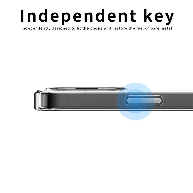 Étui MOFI pour iPhone SE (2024) Transparent Antichoc TPU Étui de téléphone fin