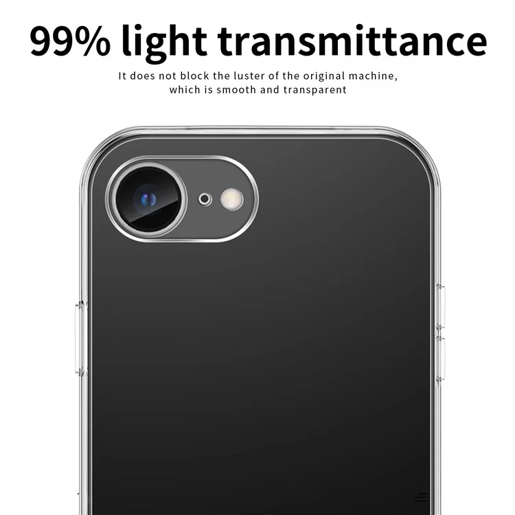 Étui MOFI pour iPhone SE (2024) Transparent Antichoc TPU Étui de téléphone fin