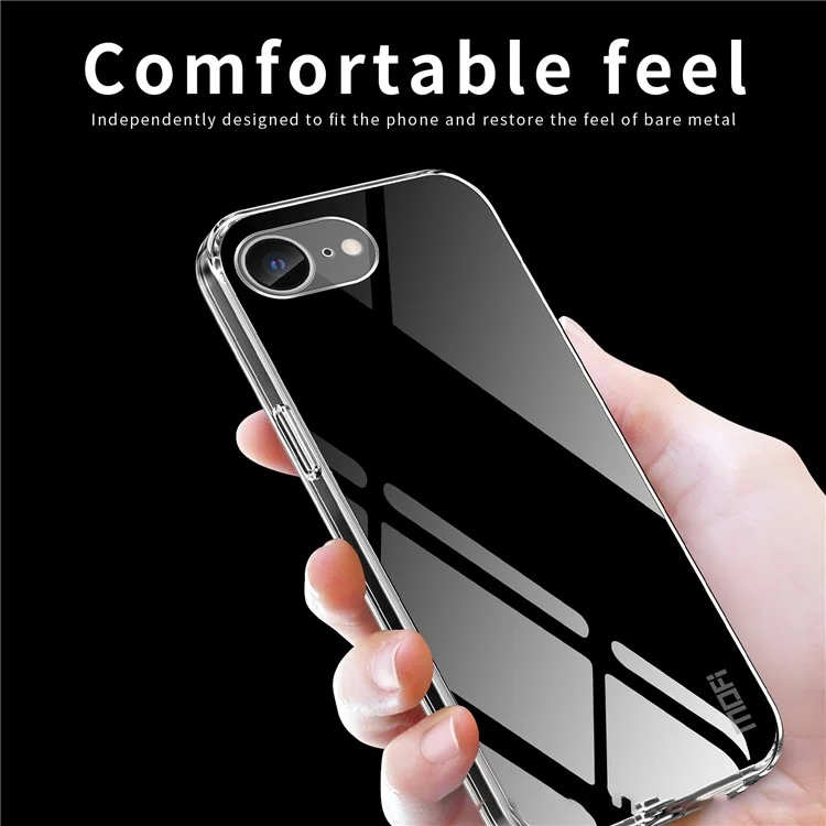 Étui MOFI pour iPhone SE (2024) Transparent Antichoc TPU Étui de téléphone fin
