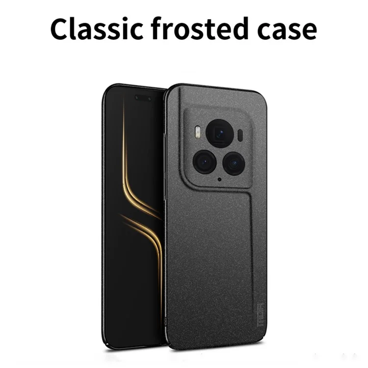 MOFI Shield Matte Series para Honor Magic6 Ultimate 5G Funda Anti-Arañazos Matte PC Cubierta de Teléfono - Negro