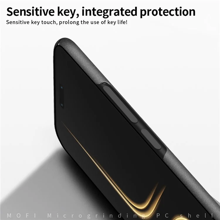 MOFI Shield Matte Series para Honor Magic6 Ultimate 5G Funda Anti-Arañazos Matte PC Cubierta de Teléfono - Negro