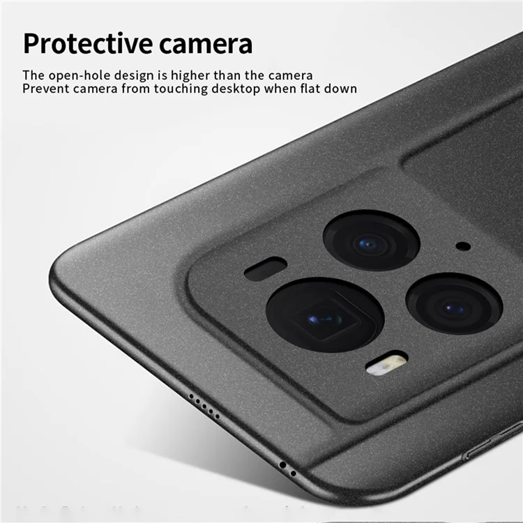 MOFI Shield Matte Series para Honor Magic6 Ultimate 5G Funda Anti-Arañazos Matte PC Cubierta de Teléfono - Negro