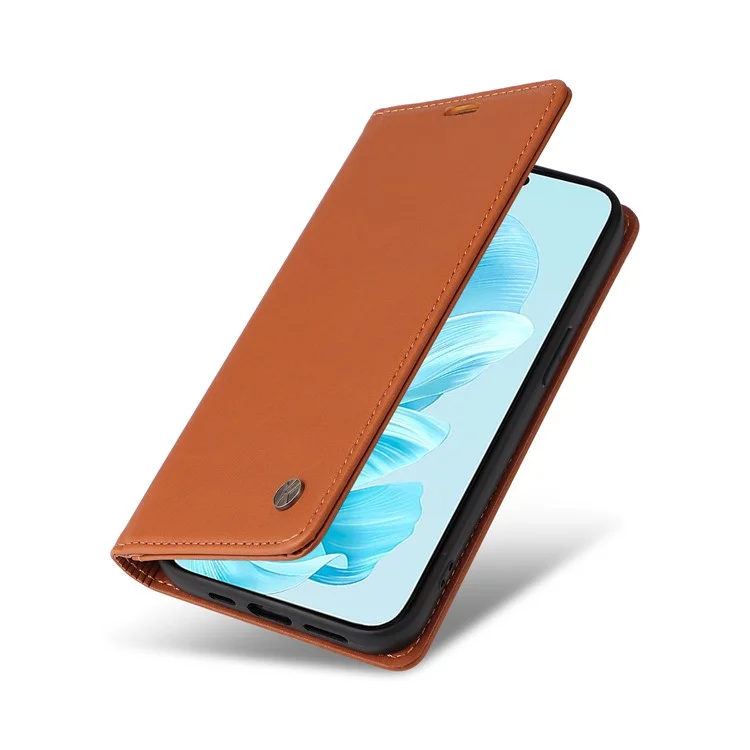 YIKATU YK-001 For Honor 200 Lite Case Magnetic Flip PU Leather Card Slots Phone Cover - Brown