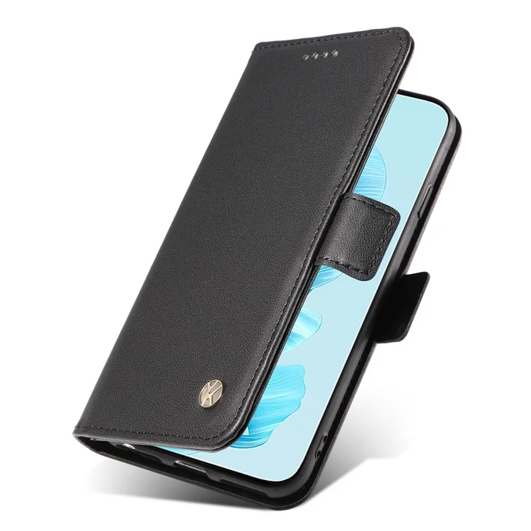 YIKATU YK-003 For Honor 200 Lite Case Wallet Leather Phone Cover Side Magnetic Clasp - Black