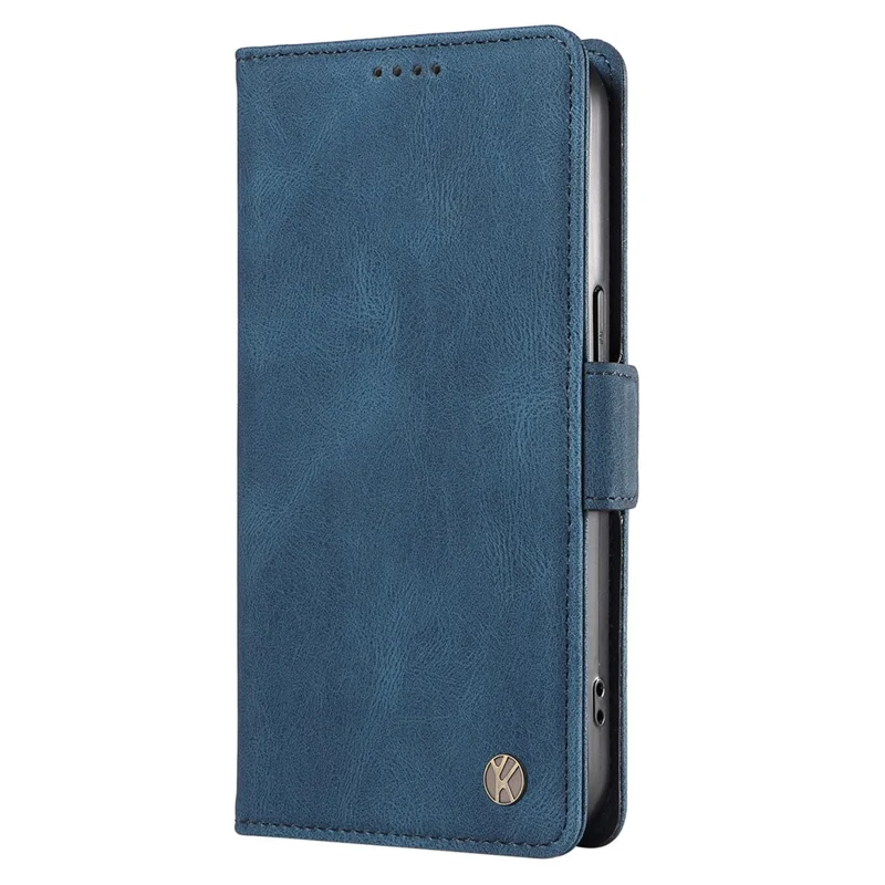 YIKATU YK-005 For Honor 200 Lite Case Card Holders Skin-Touch Leather Magnetic Clasp Phone Cover - Blue