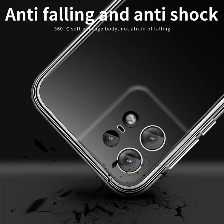 MOFI For Motorola Edge 50 Pro 5G Case Slim Transparent TPU Phone Cover