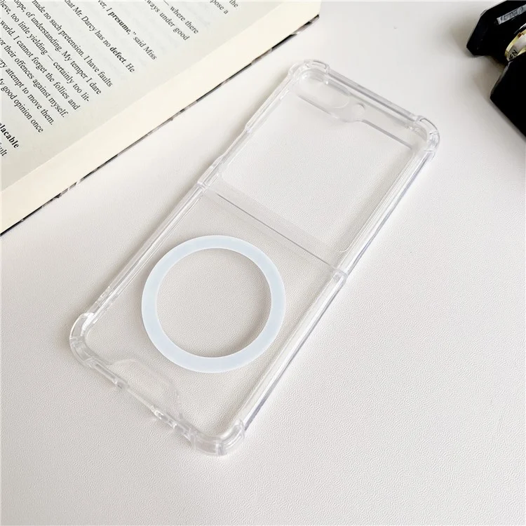 For Samsung Galaxy Z Flip6 5G / Z Flip5 5G Case Compatible with MagSafe TPU+PC Phone Cover