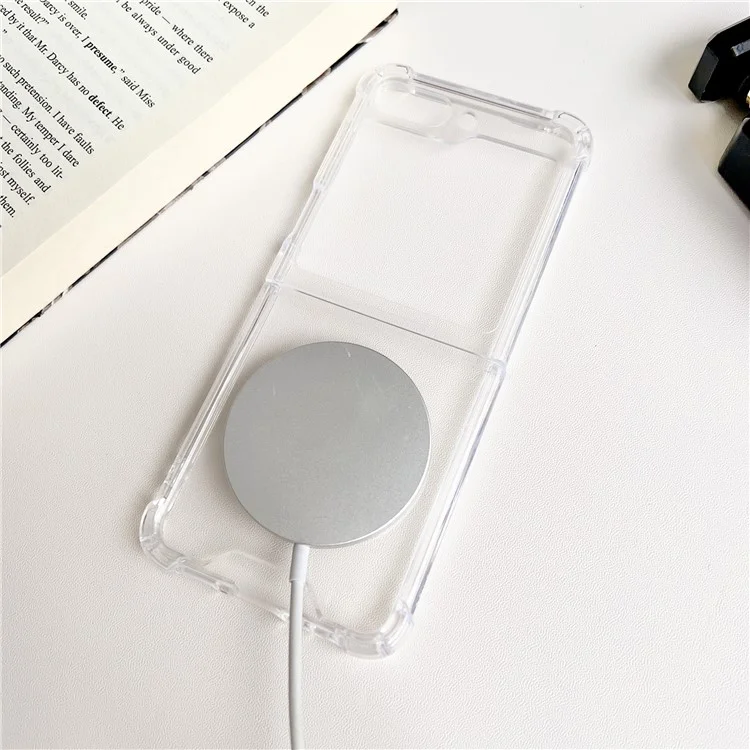 For Samsung Galaxy Z Flip6 5G / Z Flip5 5G Case Compatible with MagSafe TPU+PC Phone Cover