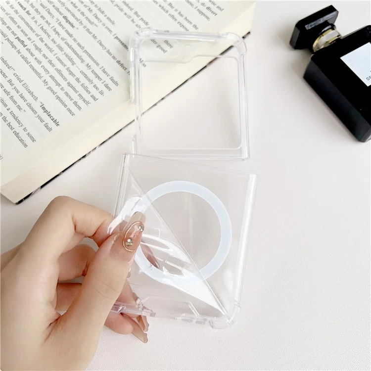 For Samsung Galaxy Z Flip6 5G / Z Flip5 5G Case Compatible with MagSafe TPU+PC Phone Cover