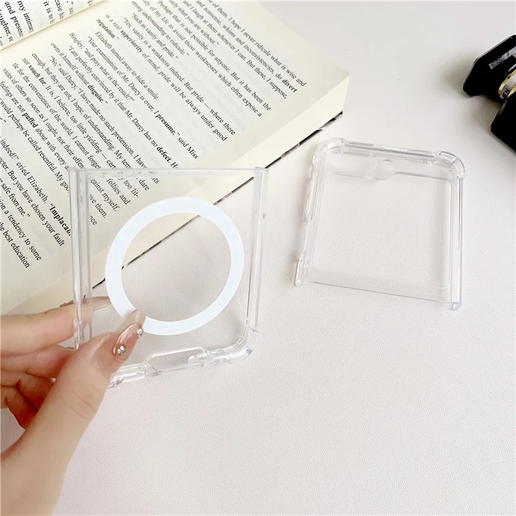 For Samsung Galaxy Z Flip6 5G / Z Flip5 5G Case Compatible with MagSafe TPU+PC Phone Cover