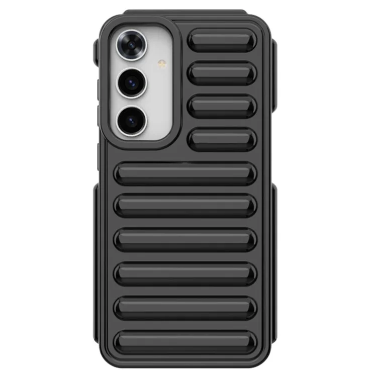 Kapsel-Serie für Samsung Galaxy S24 Case Soft TPU Anti-Scratch Handyhülle - Schwarz