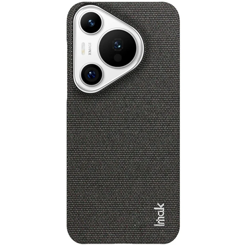 IMAK Ruiyi-Serie für Huawei Pura 70 Case Fabric Surface Leather Coated Hard PC Back Cover - Schwarz