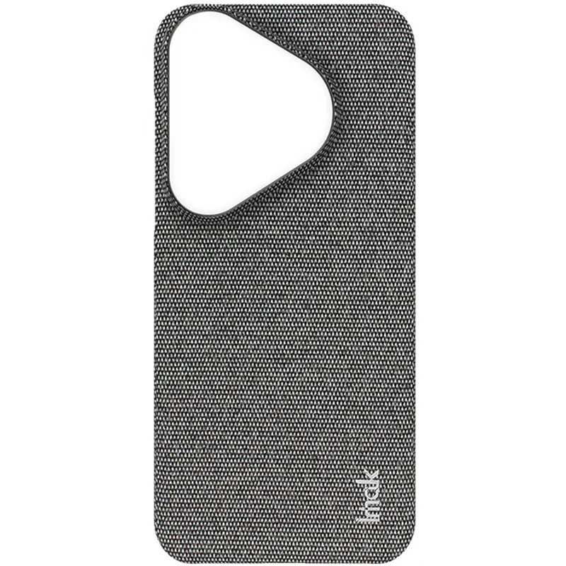 IMAK Ruiyi Series for Huawei Pura 70 Case Fabric Texture Leather+PC Phone Back Cover - Dark Grey