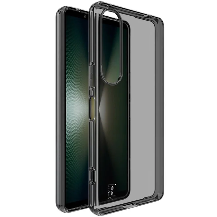 IMAK UX-5 Series Per Sony Xperia 1 VI Custodia Custodia Protettiva Soft TPU - Nero Trasparente