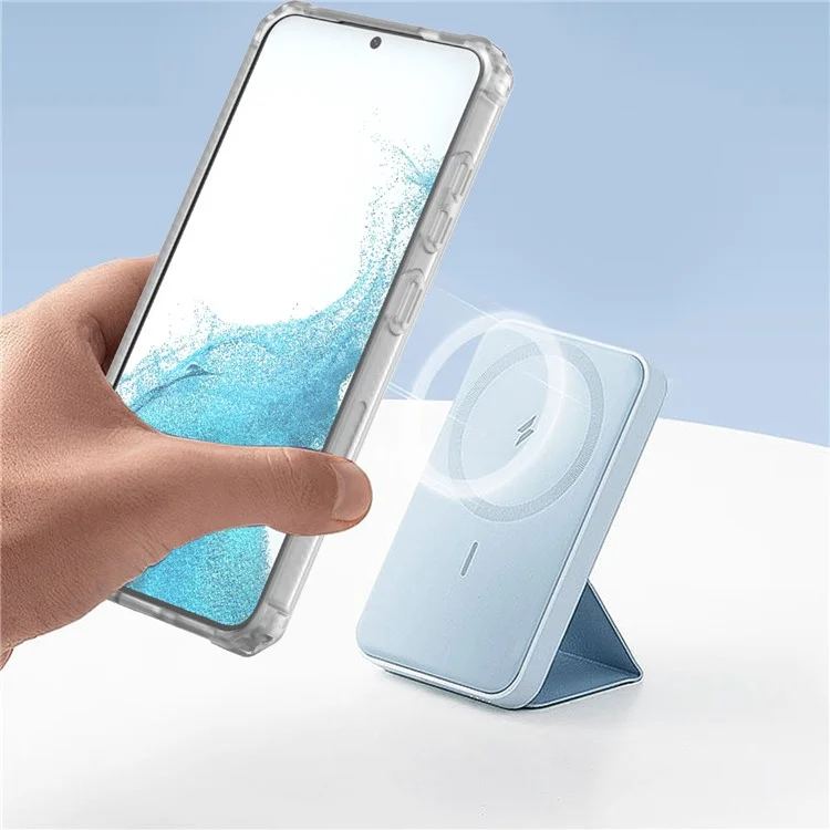 GW20 für Samsung Galaxy S24 Magnetische Hülle TPU+PC Matt Telefonabdeckung mit Linsenfilm - Transparent