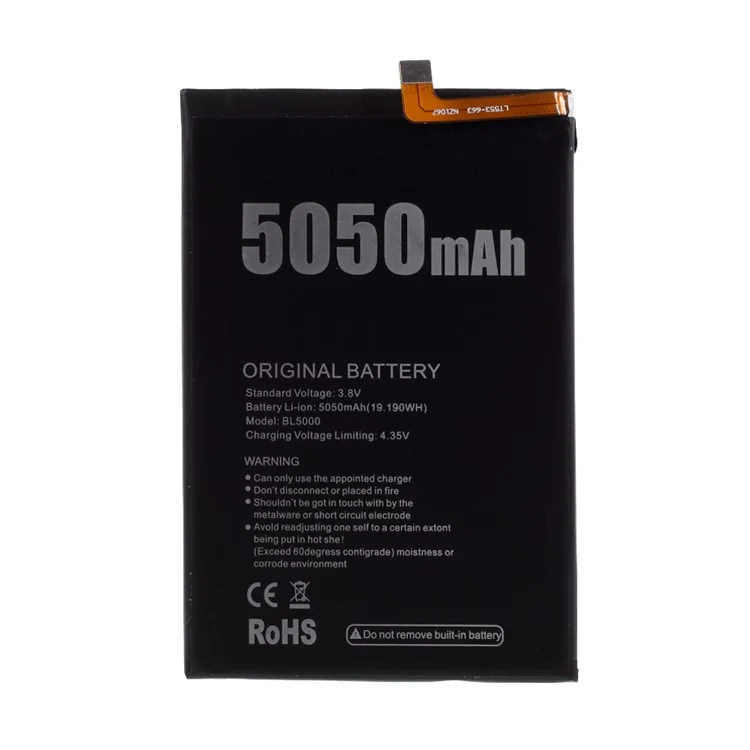 Substituição de Bateria de 5050 Mah Para Doogee BL5000