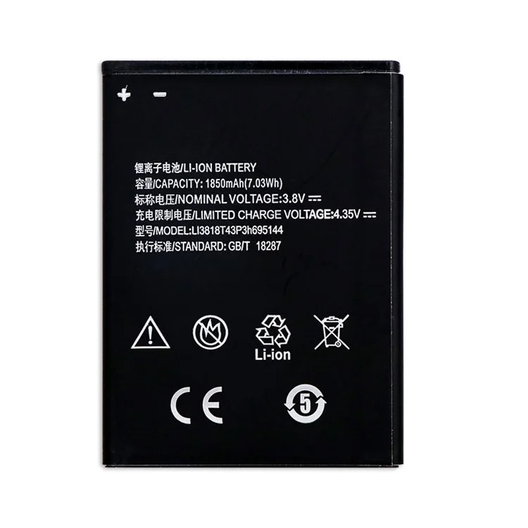 OEM 3.8V 1850mAh Remplacement de la Batterie Pour ZTE V830w Kis 3 Max / G Lux